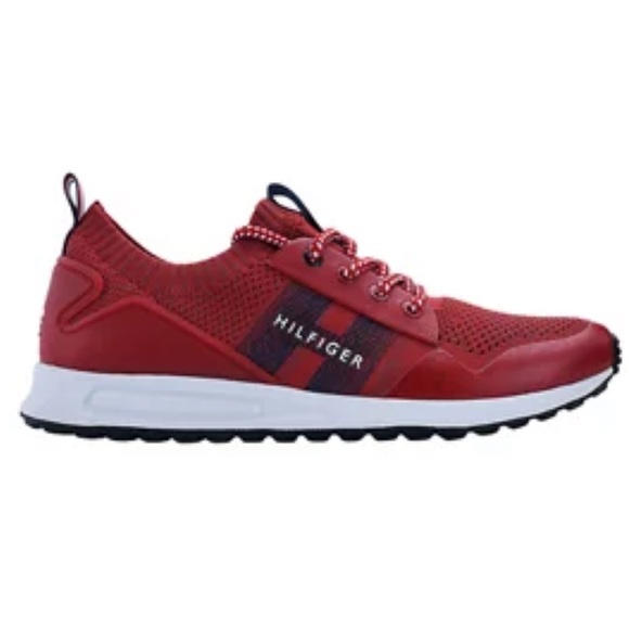 Tommy Hilfiger red Tennis shoes brand new - Picture 1 of 12